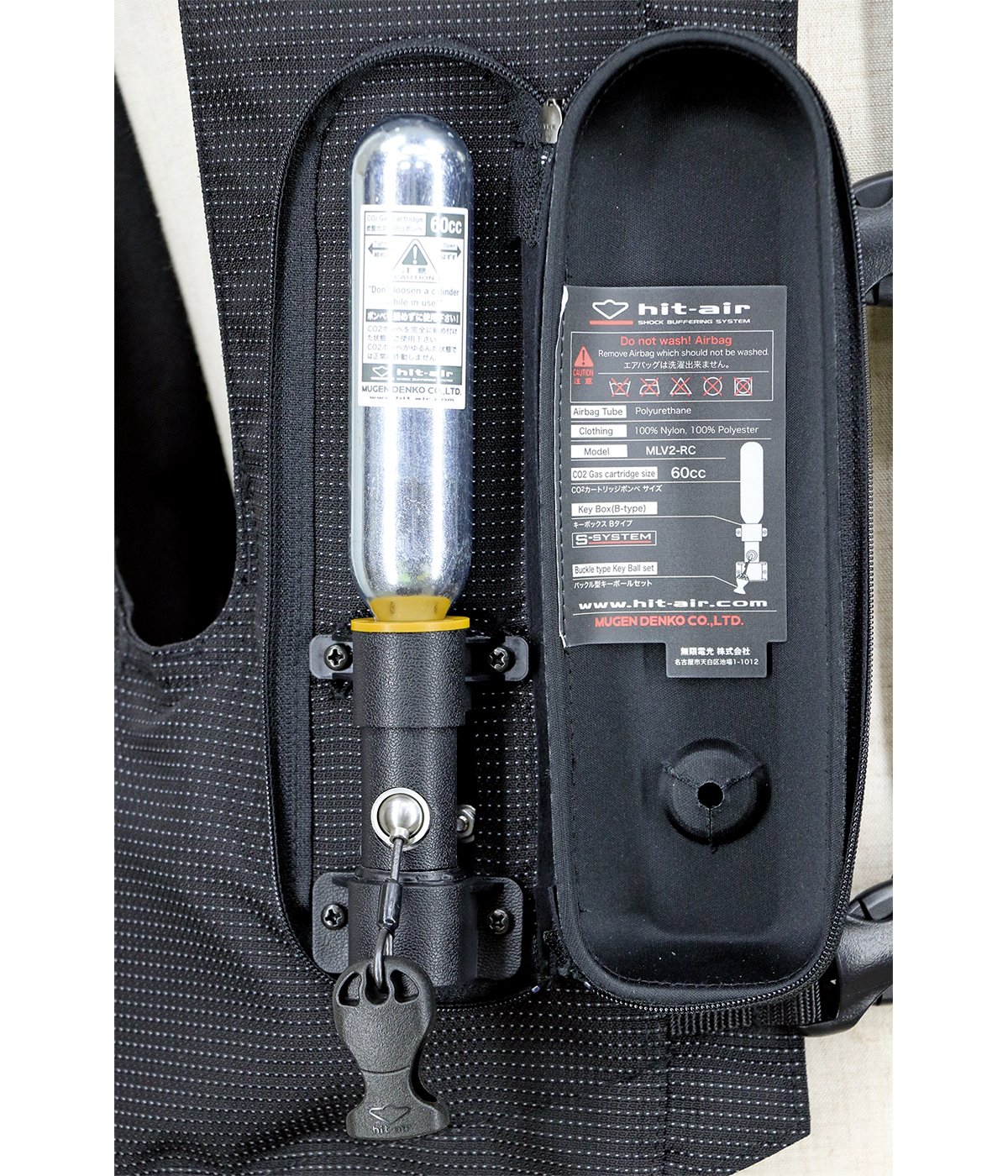 Chaleco Airbag MLV2-RC  con Reflectores (LUMIDEX) (CO2 60cc)