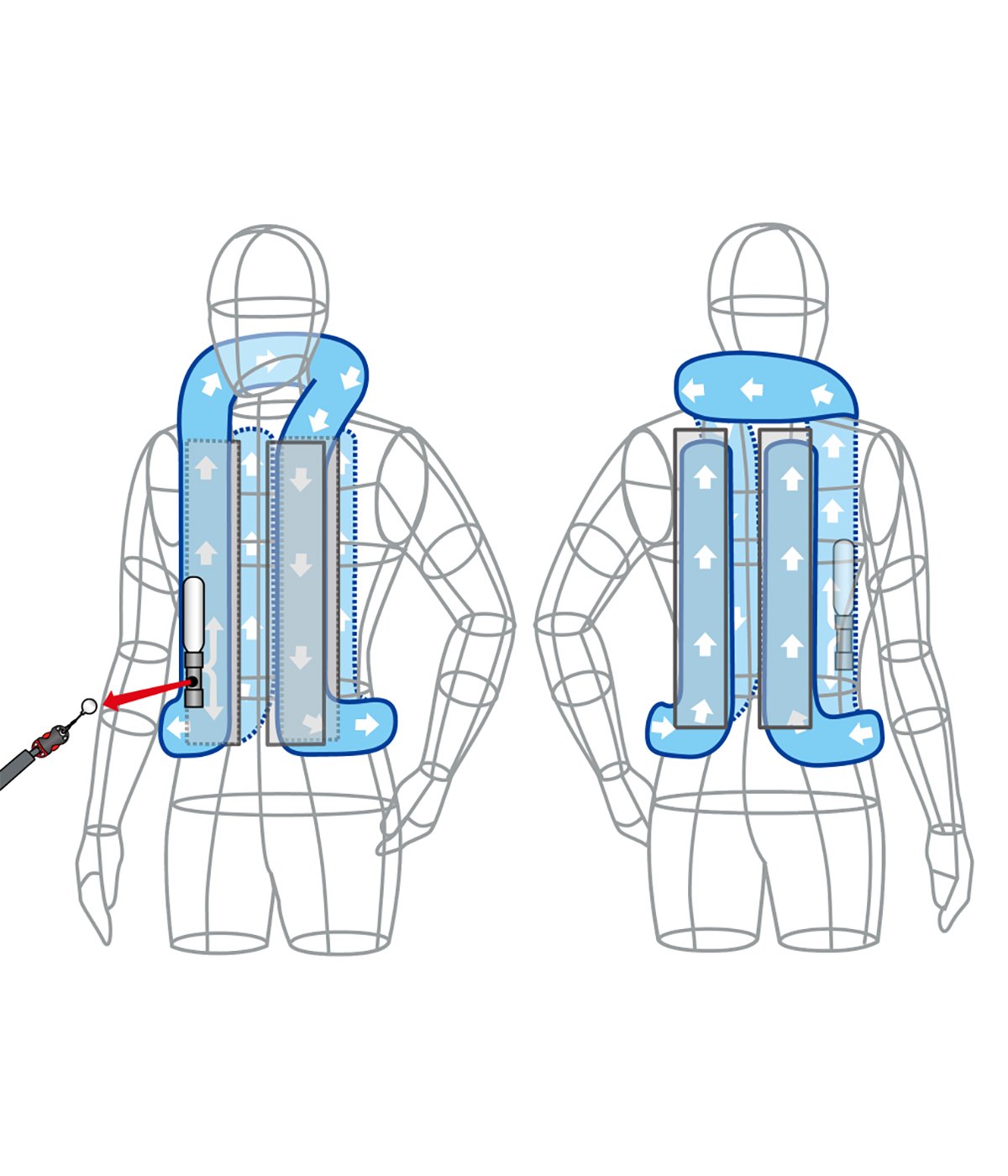 Chaleco Airbag Ecuestre VH con Certificación CE - Tejido Elástico (CO2 50/60 cc)