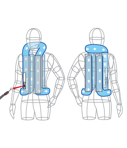 Chaleco Airbag Ecuestre VH con Certificación CE - Tejido Elástico (CO2 50/60 cc)