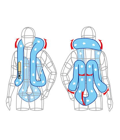 Chaleco Airbag MLV-P con Reflectores (CO2 60cc)