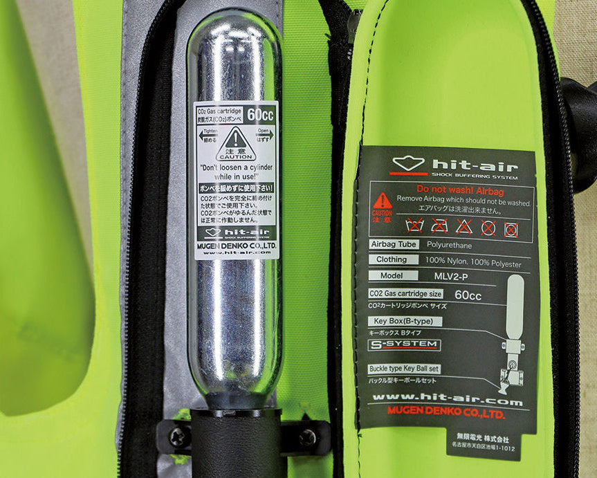 Cartucho de Gas de Repuesto para Chaleco Airbag Hit-Air 60 cc