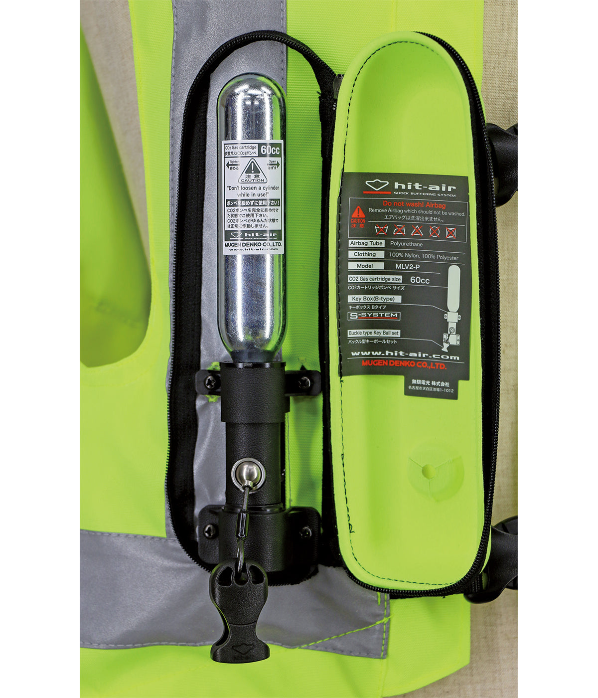 Chaleco Airbag MLV2-P  con Reflectores (CO2 60cc)